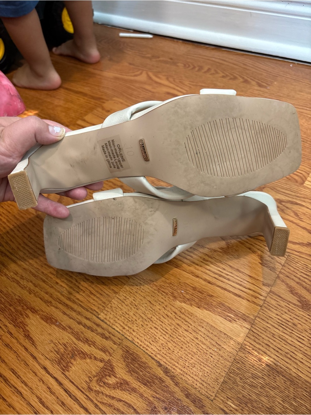 Billini size 10 chunky heel cream neutral summer - Picture 4 of 4